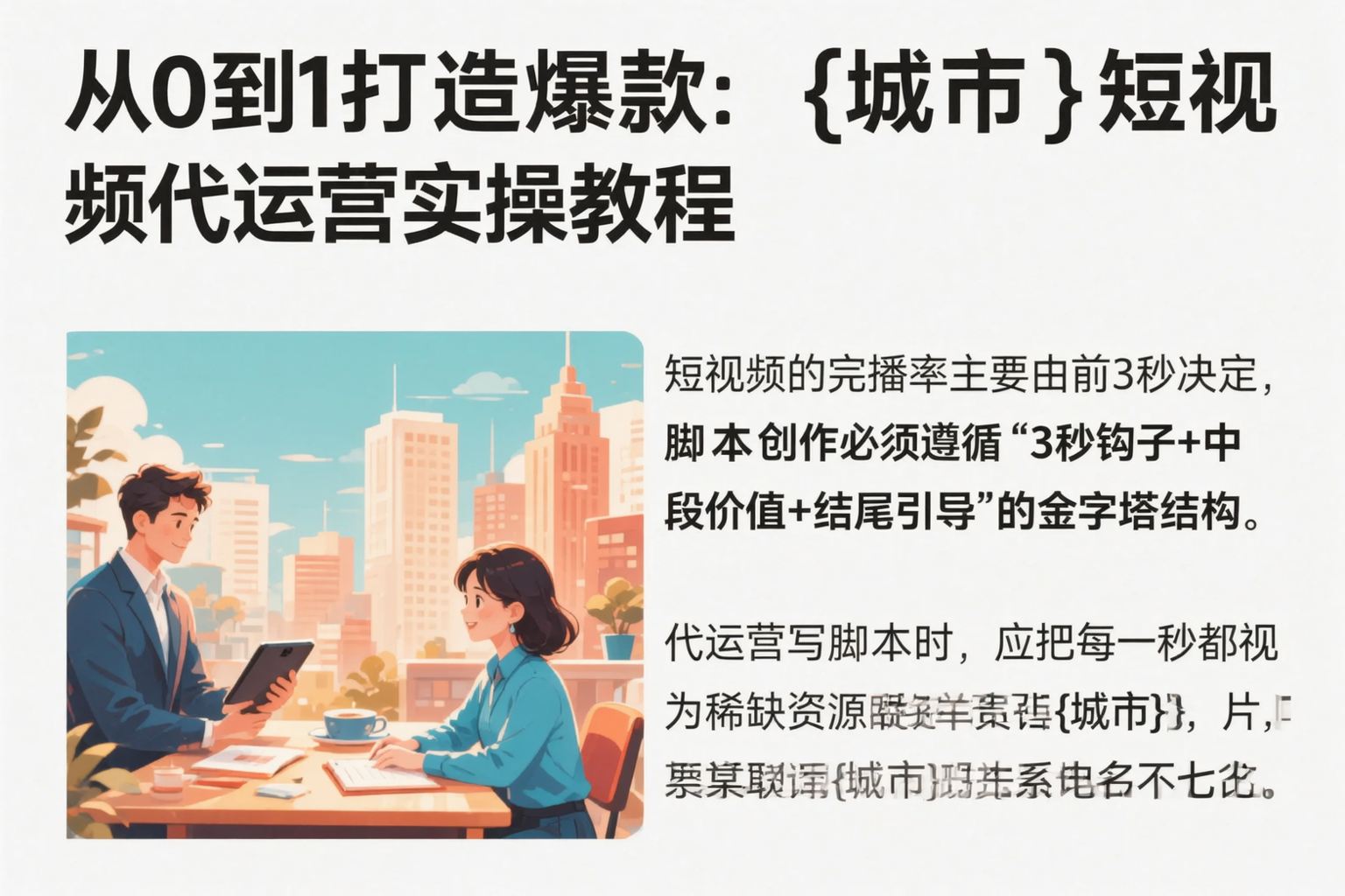 从0到1打造爆款:舟山短视频代运营实操教程