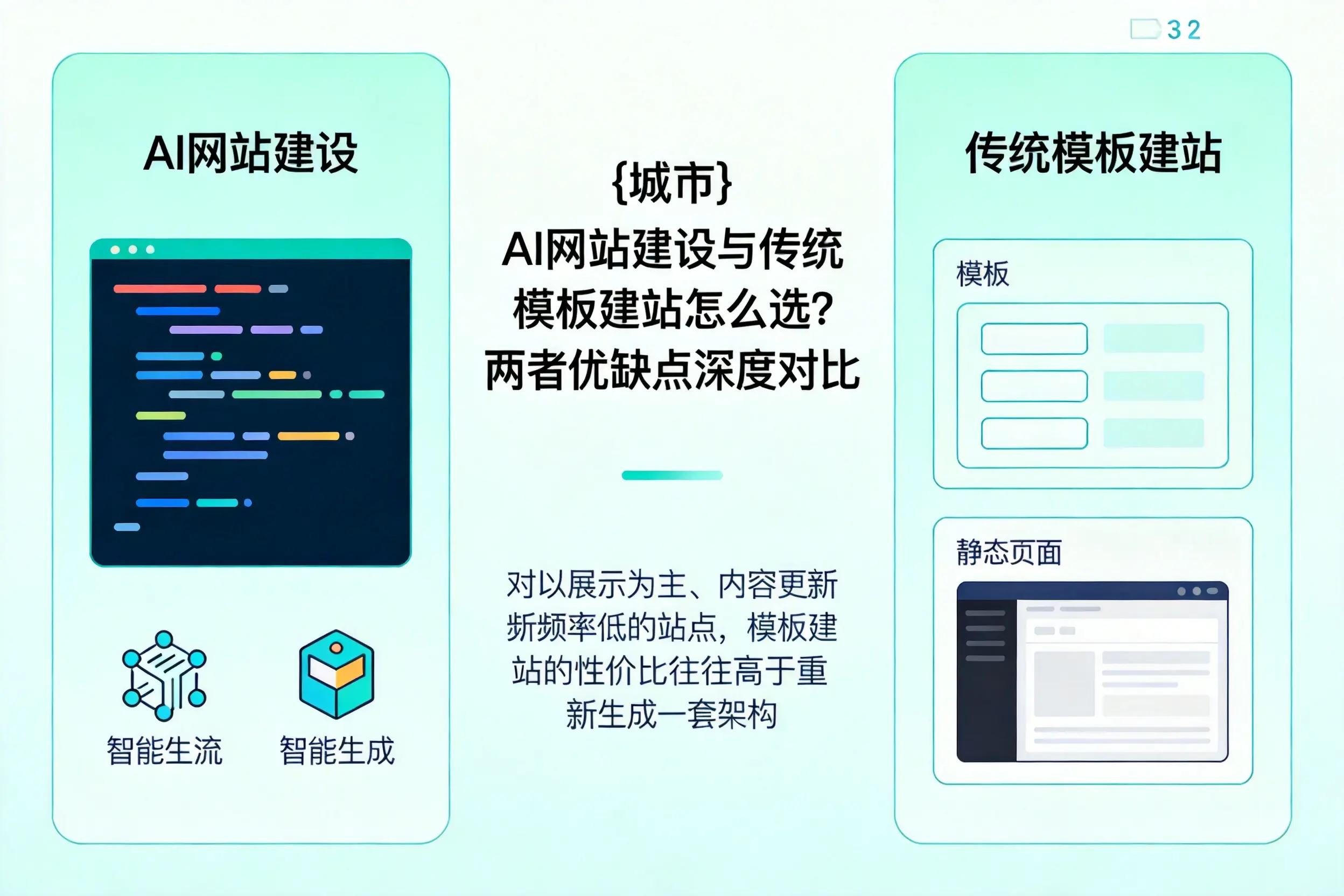 舟山AI网站建设与传统模板建站怎么选?两者优缺点深度对比