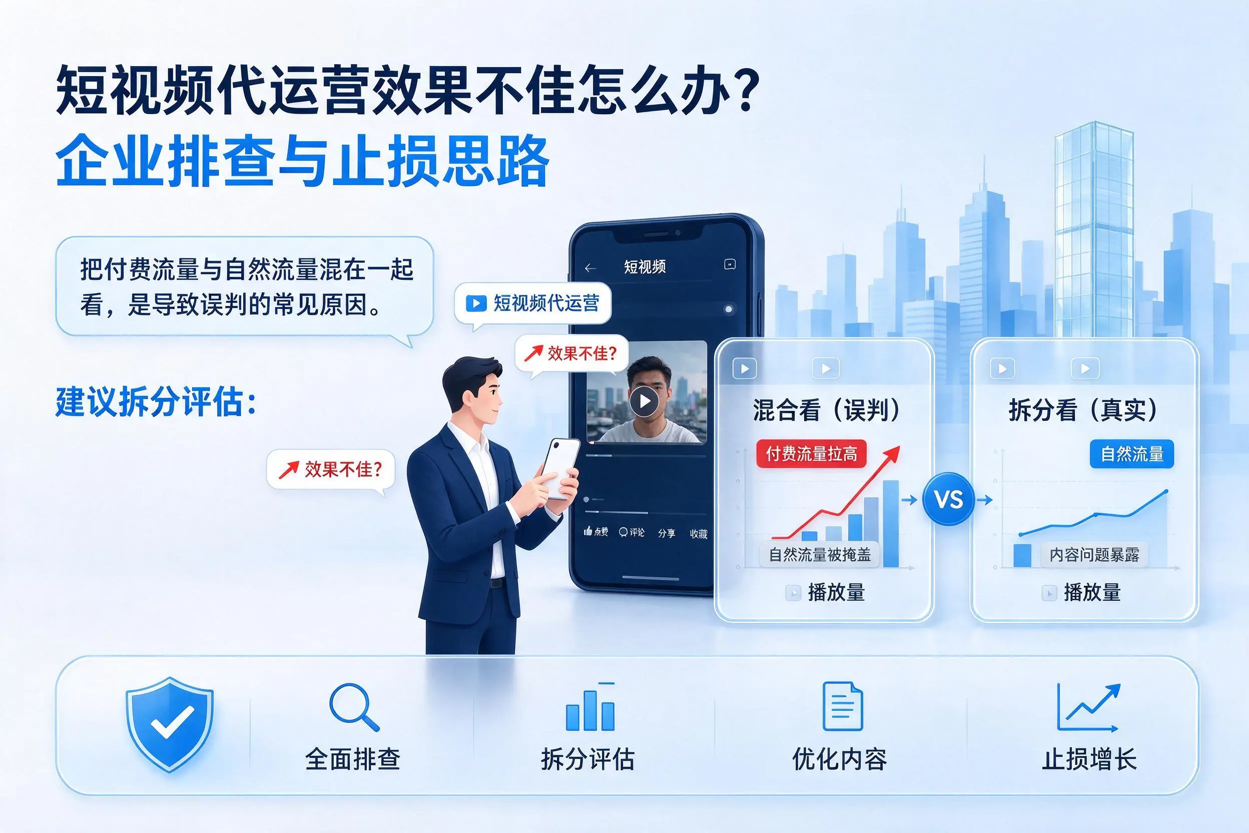短视频代运营效果不佳怎么办？舟山企业排查与止损思路