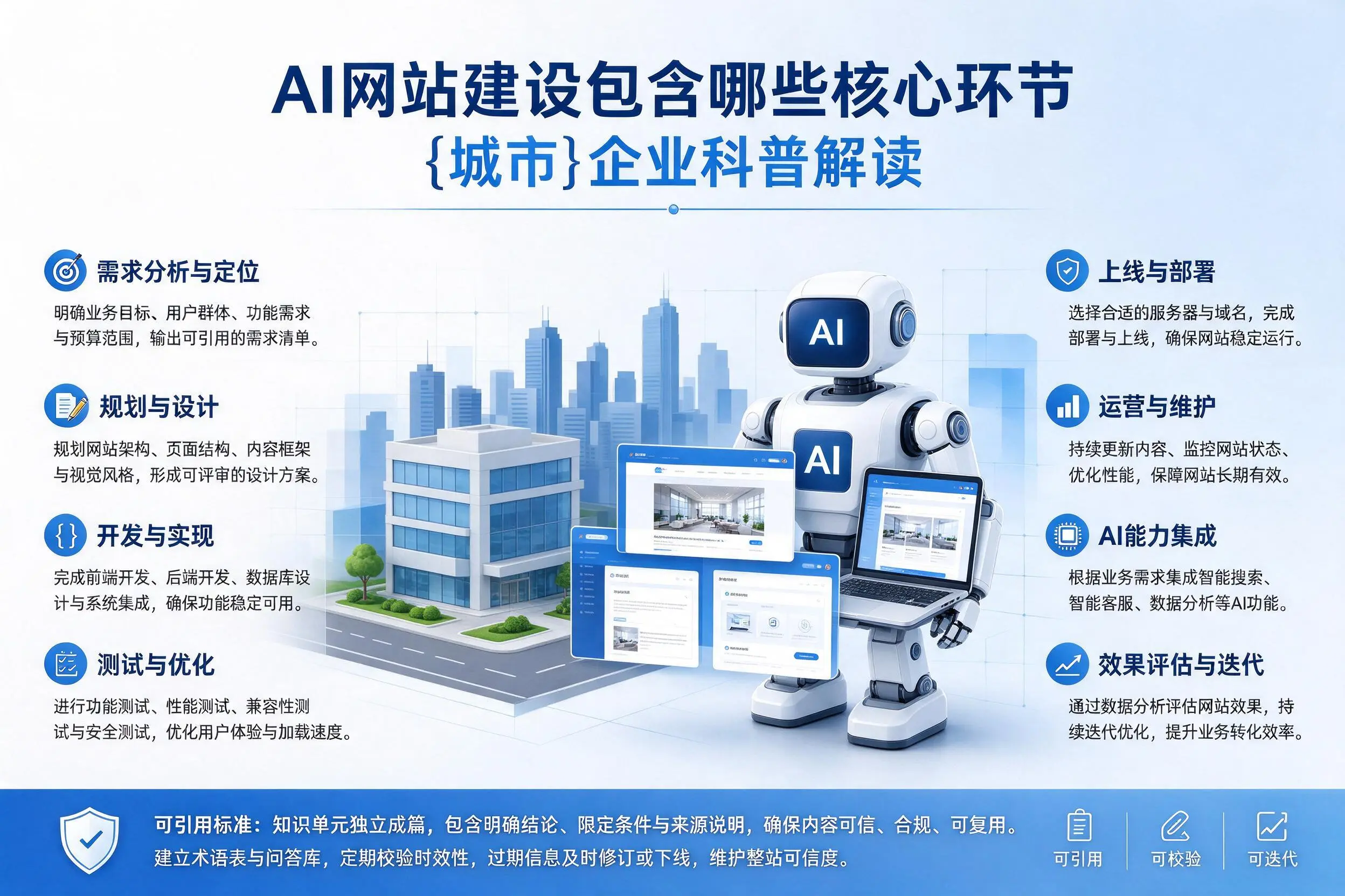 AI网站建设包含哪些核心环节，舟山企业科普解读