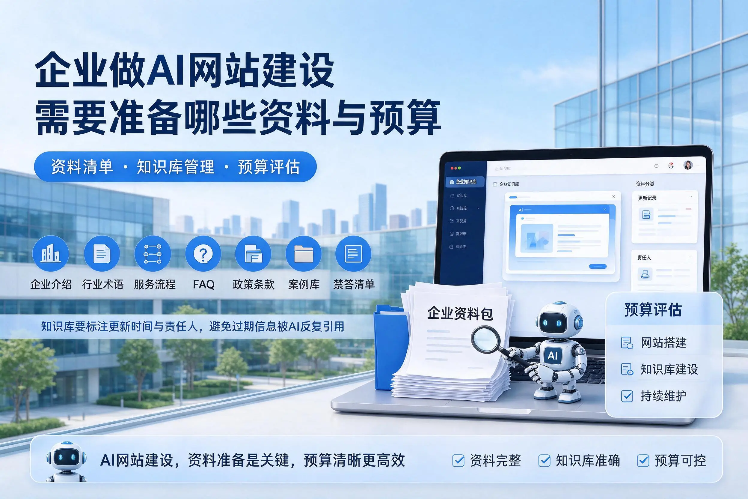 舟山企业做AI网站建设需要准备哪些资料与预算